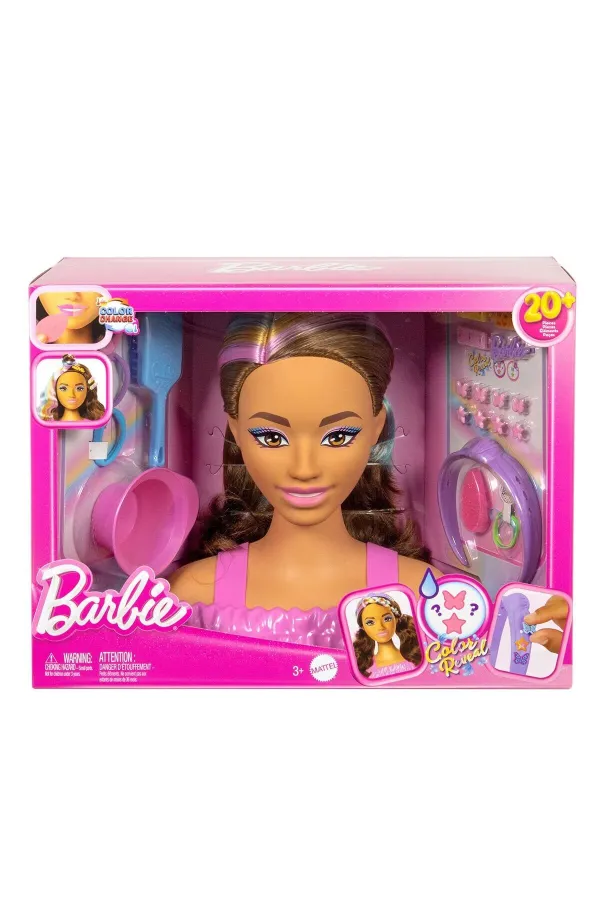 JFG82 Barbie Saç Tasarımı Büstü - Kahverengi Saçlı JFG82 Barbie Saç Tasarımı Büstü - Kahverengi Saçlı