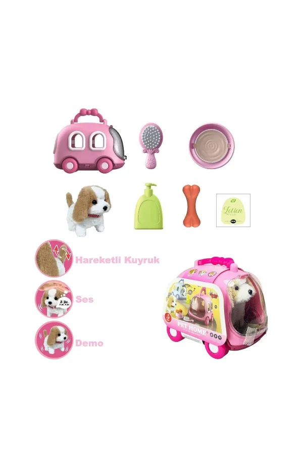 JND-6802 Taşıma Araba Çantalı Hareketli Pilli Köpek Set -Vardem Oyuncak JND-6802 Taşıma Araba Çantalı Hareketli Pilli Köpek Set -Vardem Oyuncak