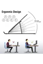 7 Kademeli Ayarlı Katlanabilir Laptop Tablet Standı Siyah 7 Kademeli Ayarlı Katlanabilir Laptop Tablet Standı Siyah