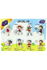 Ahşap Tutmalı Sporlar Yapboz Ahşap Tutmalı Sporlar Yapboz