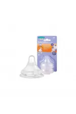 Natural Wave Biberon Emziği Yavaş Akış 2'Li Natural Wave Biberon Emziği Yavaş Akış 2'Li