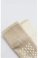 Çemberli Basic Penye Kaymaz Soket Çorap 2li 10146 Bej Çemberli Basic Penye Kaymaz Soket Çorap 2li 10146 Bej