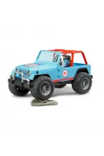 Jeep Cross Mavi Safari Aracı Ve Kasklı Pilotu Jeep Cross Mavi Safari Aracı Ve Kasklı Pilotu