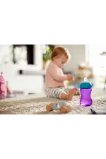 Yumuşak Uçlu Bardak 300 ml Mor Yumuşak Uçlu Bardak 300 ml Mor