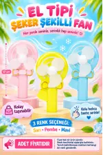 El Tipi Şeker Şekilli Fan (ADET FİYATIDIR) El Tipi Şeker Şekilli Fan (ADET FİYATIDIR)