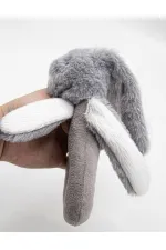 Tutmalı Peluş Mini Tavşan 842 Gri Tutmalı Peluş Mini Tavşan 842 Gri