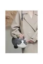 Kedi El Çantası Gri Kedi El Çantası Gri
