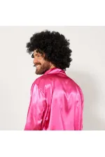Siyah Renk Kıvırcık Afro Bonus Peruk Siyah Renk Kıvırcık Afro Bonus Peruk