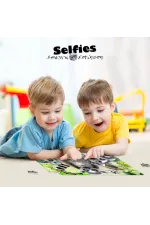 Prime 3D - Lemur Pelüş ve Selfie 48 Parça Puzzle 15801