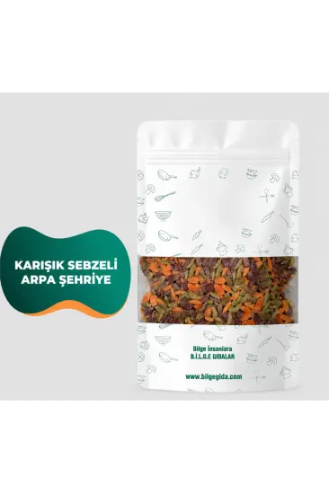 Karışık Sebzeli Arpa Şehriye 250gr Karışık Sebzeli Arpa Şehriye 250gr
