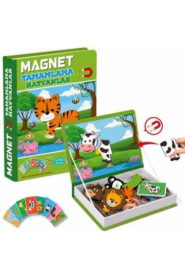 1512 Magnet Tamamlama - Hayvanlar/ +3 yaş 1512 Magnet Tamamlama - Hayvanlar/ +3 yaş