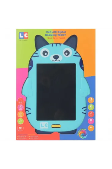 Sevimli Kedi Çizim Tableti 22 cm Sevimli Kedi Çizim Tableti 22 cm