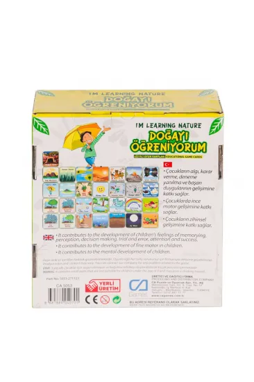 CAEGT-5053 Doğayı Öğreniyorum Eğitici Oyun Kartları - CAEGT-5053 Doğayı Öğreniyorum Eğitici Oyun Kartları -