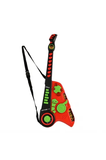Led Işıklı Melodili Askılı Müzikli Gitar