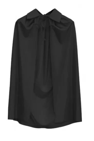 Siyah Renk Yakalı Çocuk Pelerin 90 cm Siyah Renk Yakalı Çocuk Pelerin 90 cm