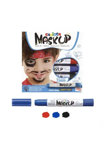 Mask Up Yüz Boyası 3 Renk Carnival Mask Up Yüz Boyası 3 Renk Carnival