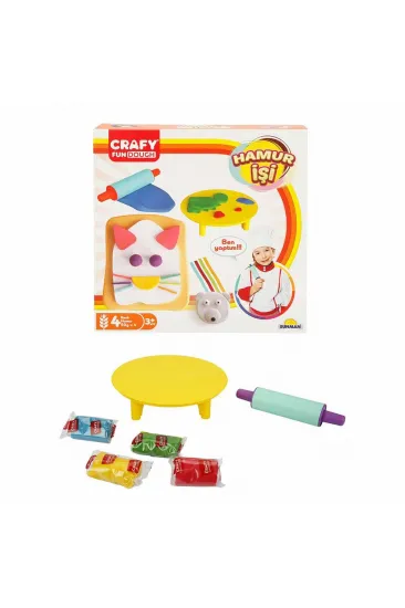 Crafy Hamur İşi Oyun Hamuru Seti 200 g 6 Parça Crafy Hamur İşi Oyun Hamuru Seti 200 g 6 Parça