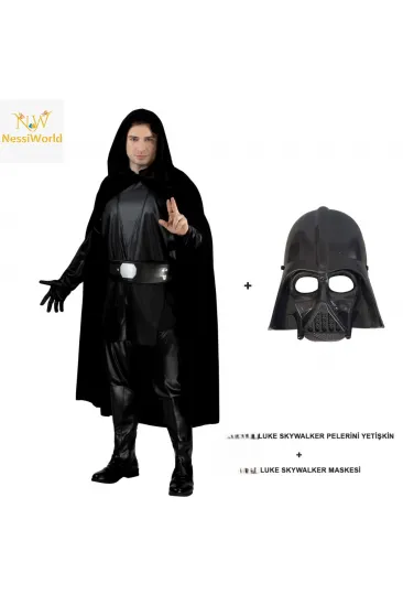 Luke Skywalker Pelerini Yetişkin Ve Maskesi Luke Skywalker Pelerini Yetişkin Ve Maskesi