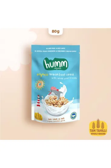Humm Organik Tam Tahıllı ve Ballı Kahvaltılık Gevrek 80 Gr Humm Organik Tam Tahıllı ve Ballı Kahvaltılık Gevrek 80 Gr