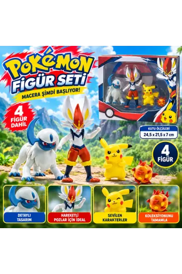 Aksiyon Figür ve Figür 4'lü Set Aksiyon Figür ve Figür 4'lü Set