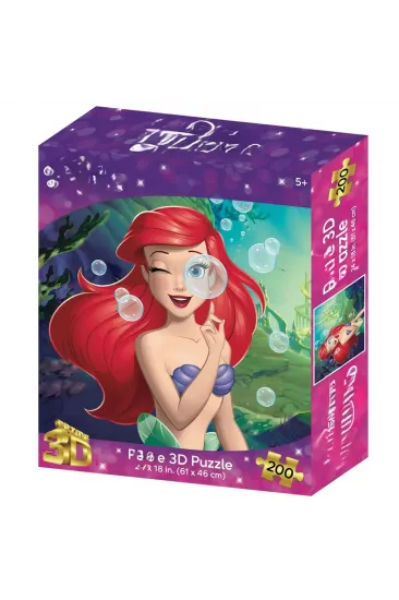 3D Deniz Kızı  Puzzle 200 Parça