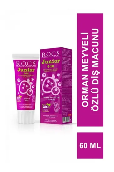 .Junior Diş Macunu 6-12 Yaş 60 ml Orman Meyveleri .Junior Diş Macunu 6-12 Yaş 60 ml Orman Meyveleri