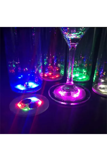 Işıklı Yapışkanlı Bardak Altı Aparatı Ledli 3 Fonksiyonlu 6 cm Çap NessiWorld Işıklı Yapışkanlı Bardak Altı Aparatı Ledli 3 Fonksiyonlu 6 cm Çap NessiWorld