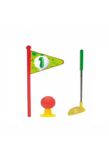 Mini Golf Oyun Seti - Sarı Top Çukuru Mini Golf Oyun Seti - Sarı Top Çukuru