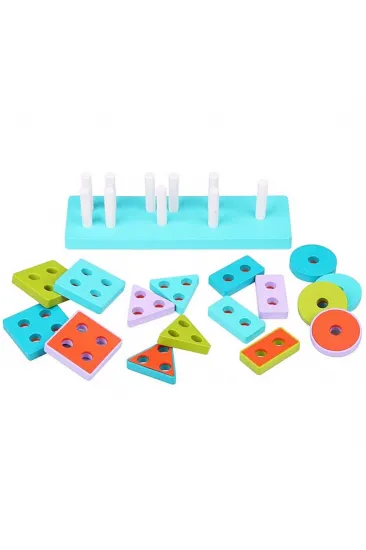 LC Ahşap Geometrik Şekiller Bul-Tak LC Ahşap Geometrik Şekiller Bul-Tak