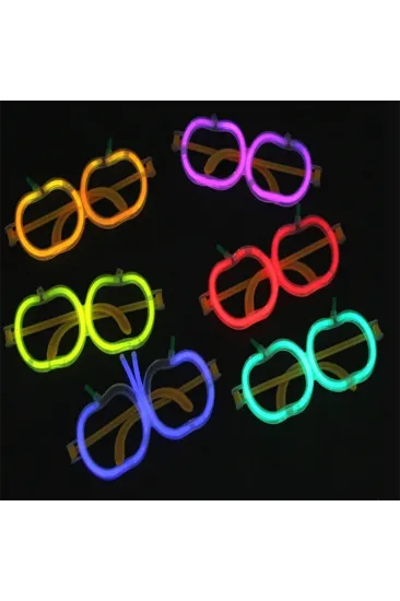Glow Stick Elma Gözlük - Glow Partisi Gözlüğü - Glow Stick Gözlük 12 Adet Glow Stick Elma Gözlük - Glow Partisi Gözlüğü - Glow Stick Gözlük 12 Adet