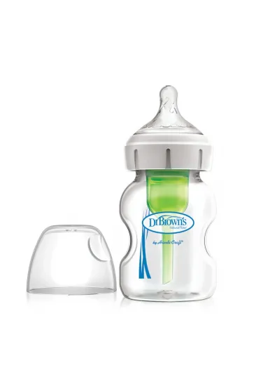 Geniş Ağız Anti Kolik Options+ Cam Biberon 150 ml Geniş Ağız Anti Kolik Options+ Cam Biberon 150 ml