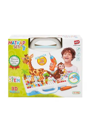 URT014-001 3D Eğitici Matkap Seti Hayvanlar URT014-001 3D Eğitici Matkap Seti Hayvanlar