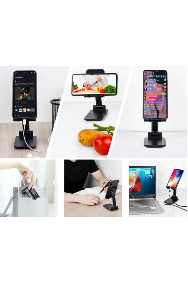 Katlanabilir Masaüstü Telefon Tutucu Stand CM-280 Katlanabilir Masaüstü Telefon Tutucu Stand CM-280