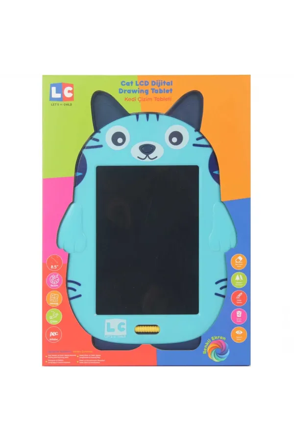Sevimli Kedi Çizim Tableti 22 cm Sevimli Kedi Çizim Tableti 22 cm