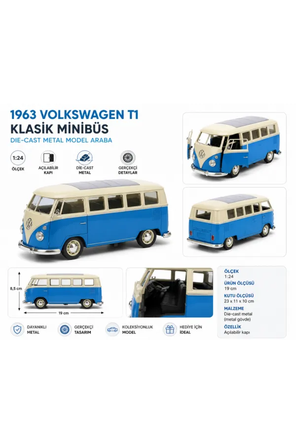 22095 1 24 1963 VOLSWAGEN T1 BUS 12 22095 1 24 1963 VOLSWAGEN T1 BUS 12