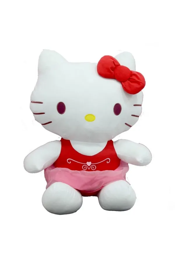 Peluş Hello Kitty Elbiseli Kurdeleli 36 cm Peluş Hello Kitty Elbiseli Kurdeleli 36 cm