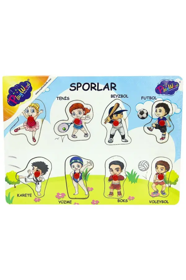 Ahşap Tutmalı Sporlar Yapboz Ahşap Tutmalı Sporlar Yapboz