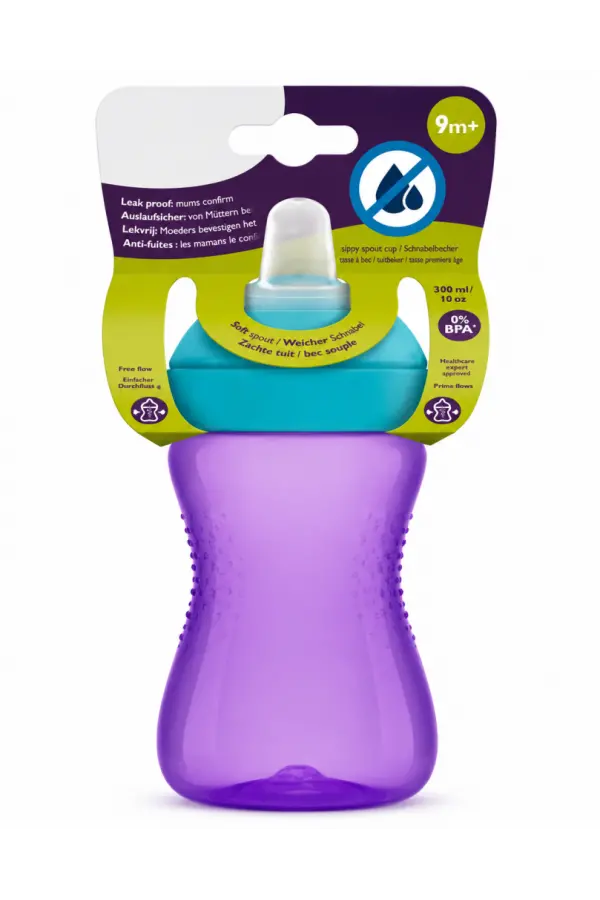 Yumuşak Uçlu Bardak 300 ml Mor Yumuşak Uçlu Bardak 300 ml Mor