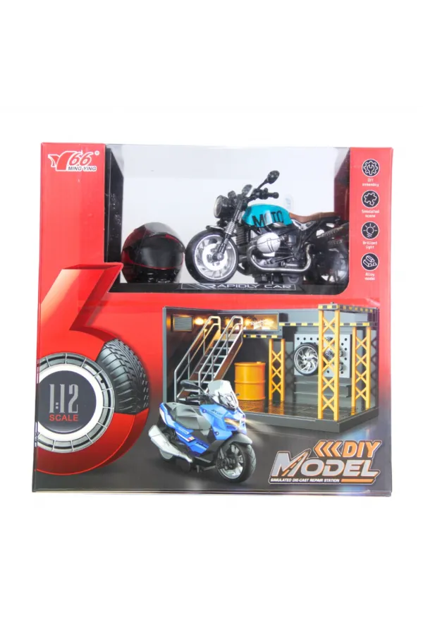 1/12 Motosiklet Latte PB 3R Sesli ve Işıklı 1/12 Motosiklet Latte PB 3R Sesli ve Işıklı