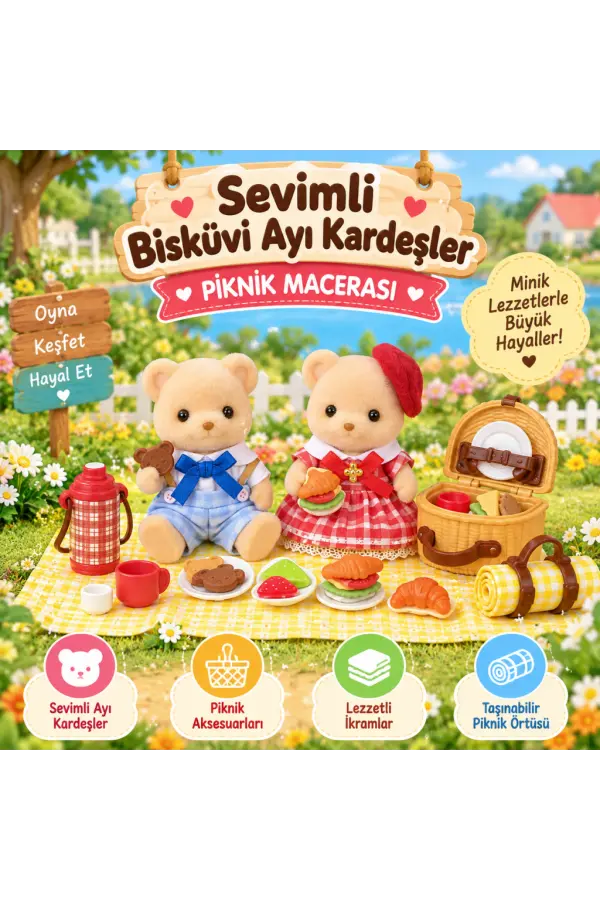 Families Bisküvi Ayı Kardeşler Leziz Piknik Seti Families Bisküvi Ayı Kardeşler Leziz Piknik Seti