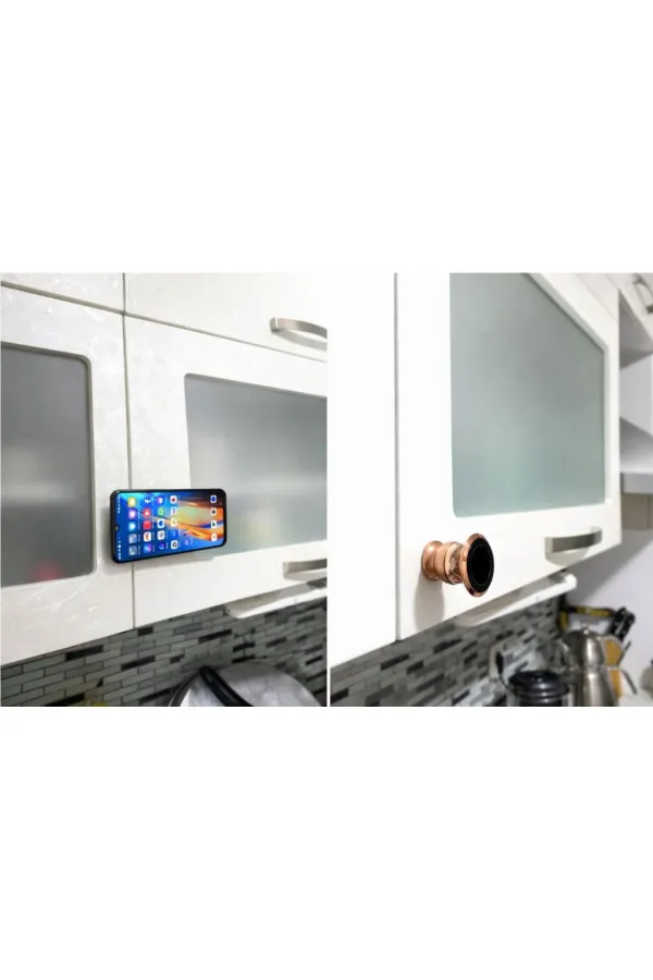 Metal Telefon Tutucu Torpidoya Yapışan Mıknatıslı Metal Telefon Tutucu Torpidoya Yapışan Mıknatıslı