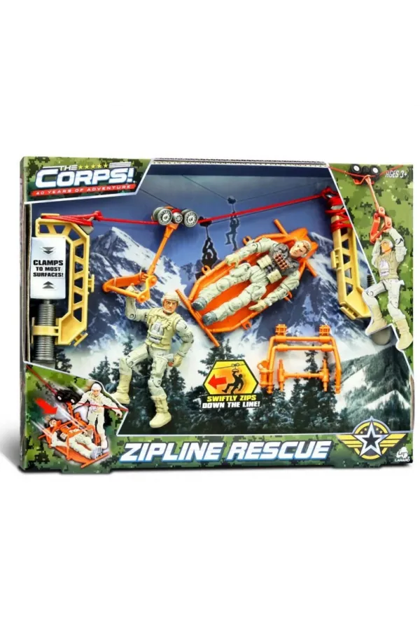 Zipline Rescue Asker Oyun Seti Zipline Rescue Asker Oyun Seti