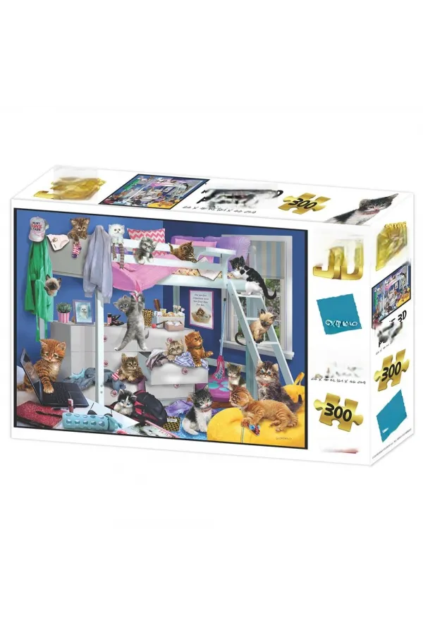 Yatak Odası Kedileri Puzzle 300 Parça Yatak Odası Kedileri Puzzle 300 Parça