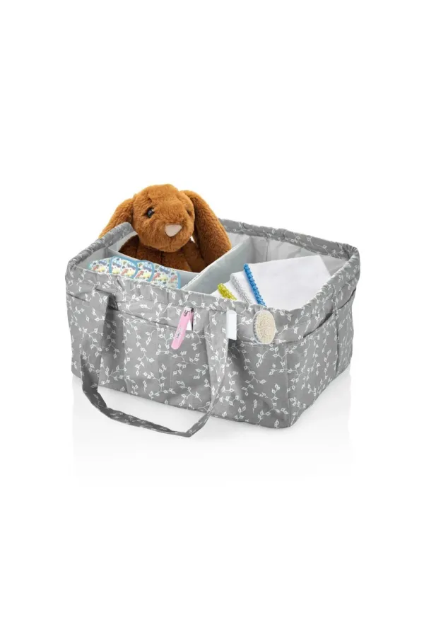  Katlamalı Anne & Bebek Organizer 795 Gri Çiçek