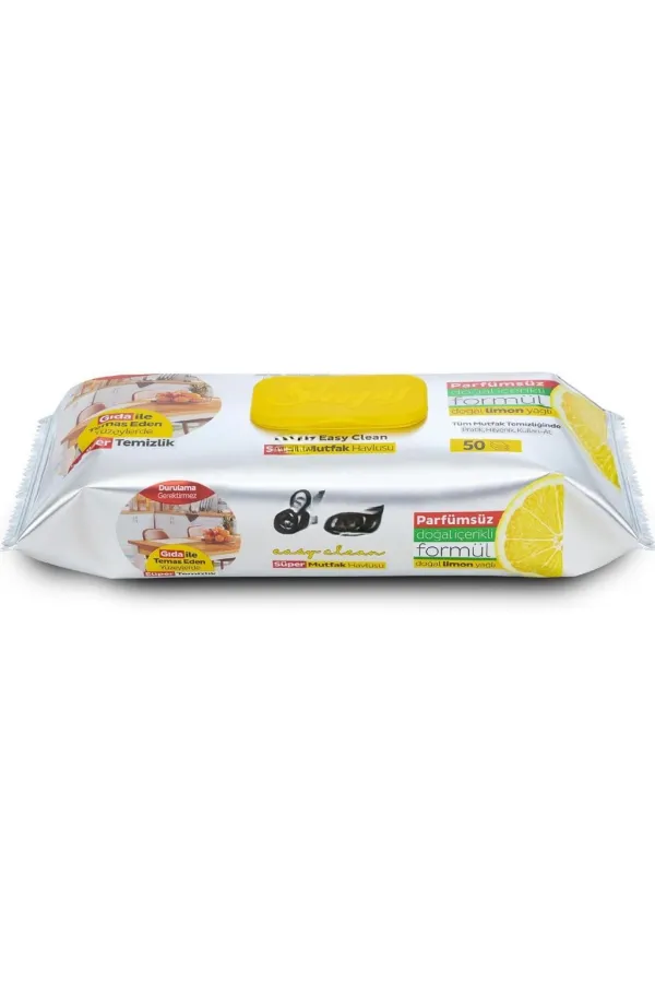 Mutfak Temizlik Havlusu 50 Adet Limon Mutfak Temizlik Havlusu 50 Adet Limon