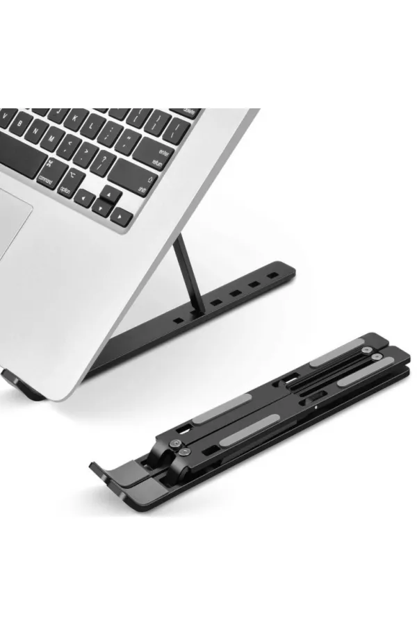 7 Kademeli Ayarlı Katlanabilir Laptop Tablet Standı Siyah 7 Kademeli Ayarlı Katlanabilir Laptop Tablet Standı Siyah