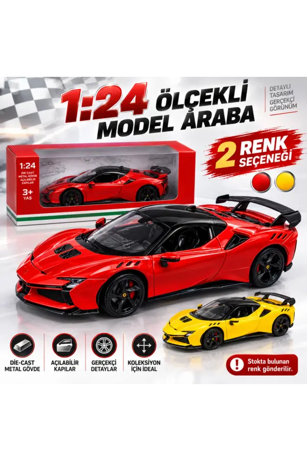 1/24 R&P SF90 Model Araba tek adet fiyatıdır 1/24 R&P SF90 Model Araba tek adet fiyatıdır