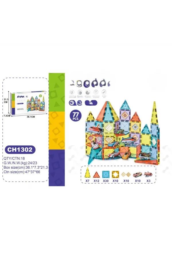 5,5CM  Bloklar 77 Parça