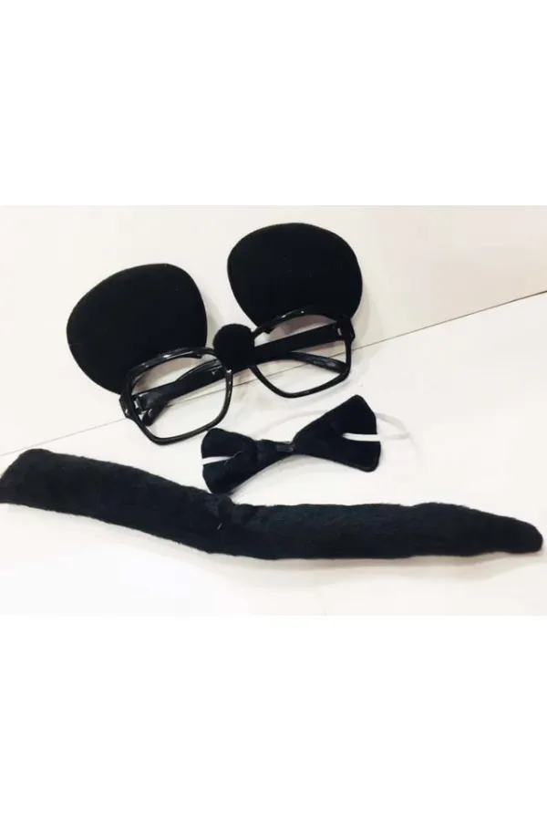 Mouse Gözlüğü Papyonu Kuyruğu Seti Mouse Gözlüğü Papyonu Kuyruğu Seti