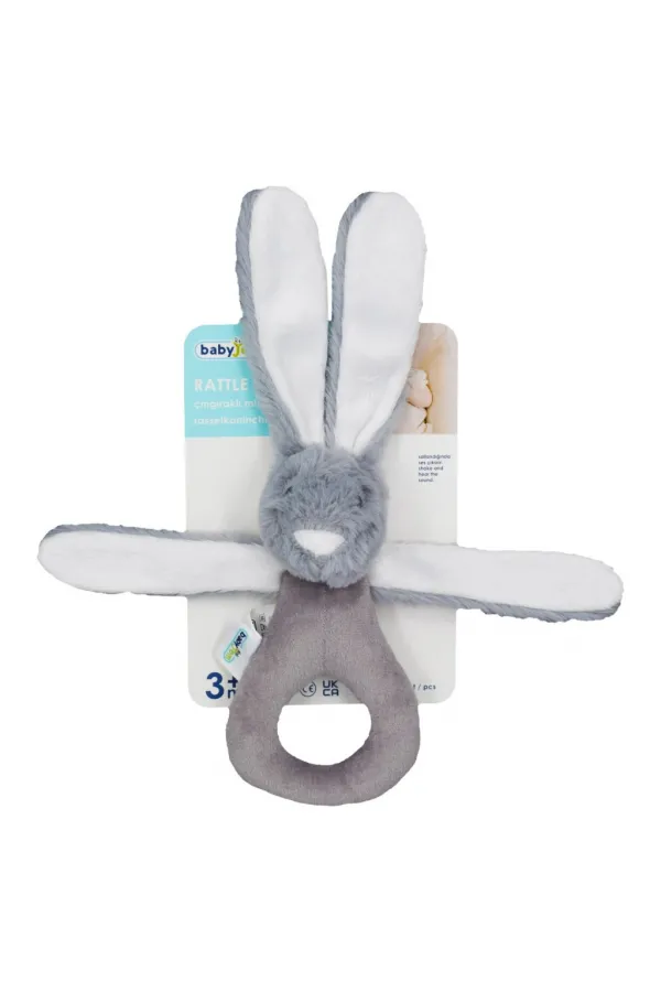 Tutmalı Peluş Mini Tavşan 842 Gri Tutmalı Peluş Mini Tavşan 842 Gri